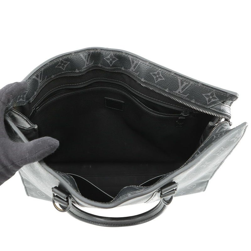 ルイヴィトン トートバッグ モノグラム・エクリプス サックプラ・ホリゾンタル ジップ M45265 2way メンズ ビジネスバッグ 黒 ブラック