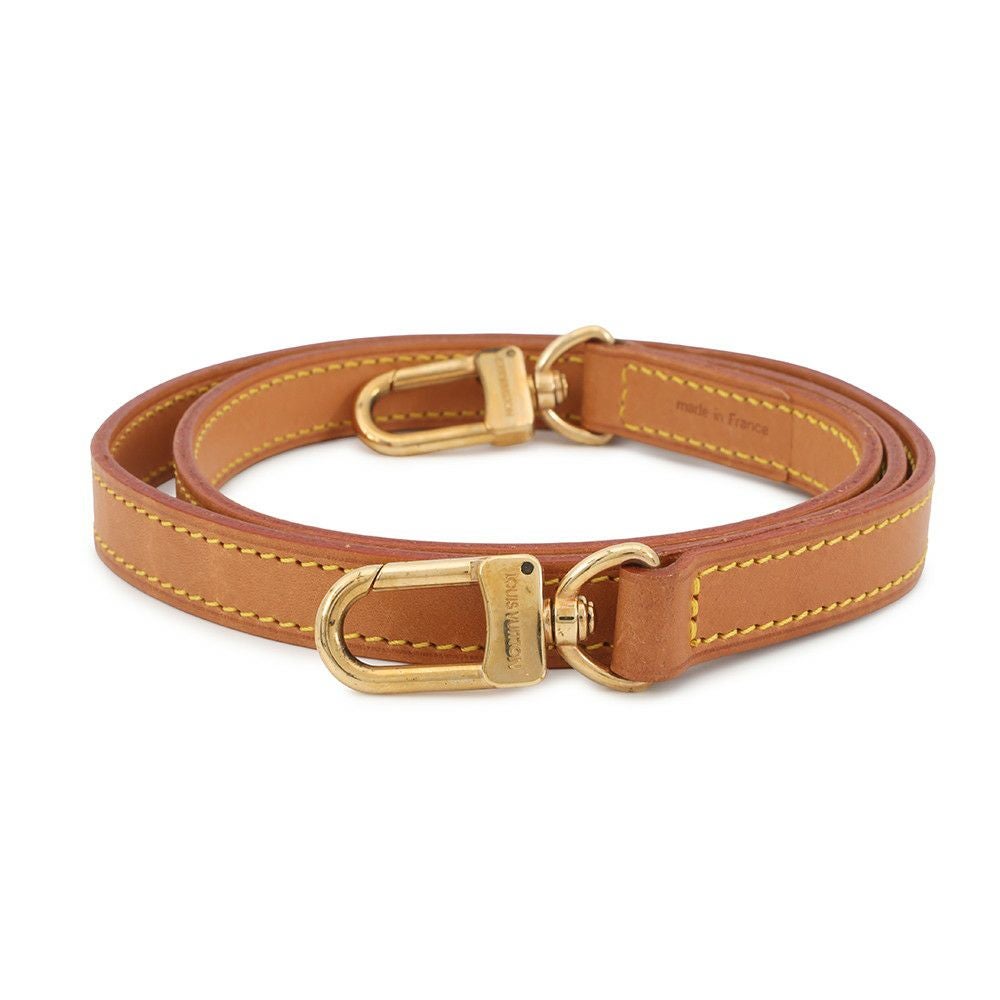 ヌメ革 VUITTON LOUIS ルイヴィトン ◇ルイヴィトン◇ヌメ革/ショルダーストラップ/ブラウン/ゴールド ストラップ ルイ ベージュ 122cm 小物