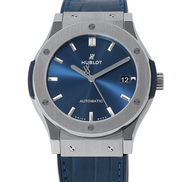 ウブロ クラシックフュージョン チタニウム ブルー 511.NX.7170.LR HUBLOT 腕時計 ブルー文字盤