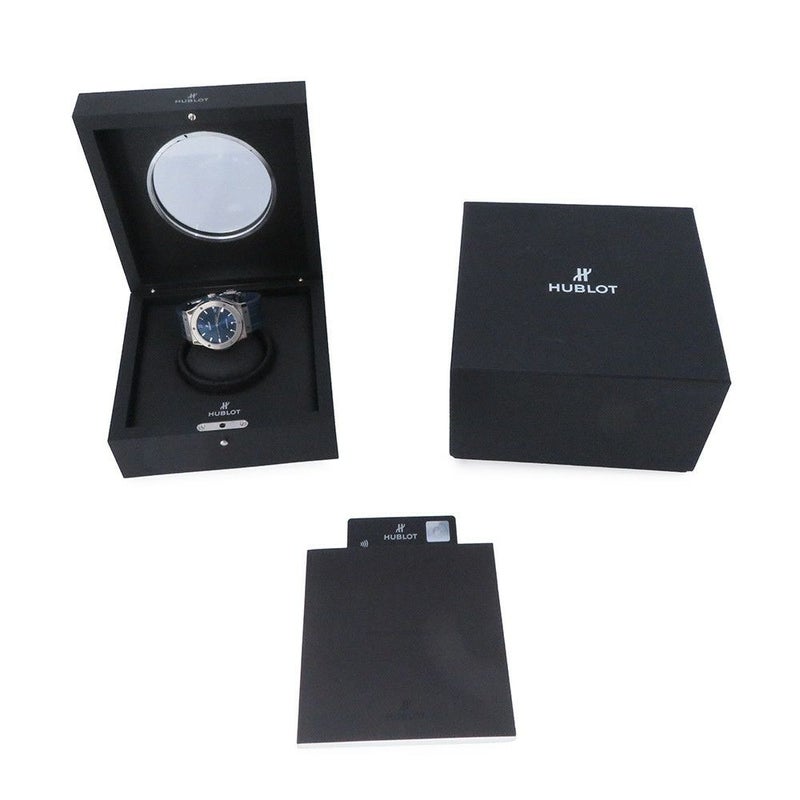 ウブロ クラシックフュージョン チタニウム ブルー 511.NX.7170.LR HUBLOT 腕時計 ブルー文字盤