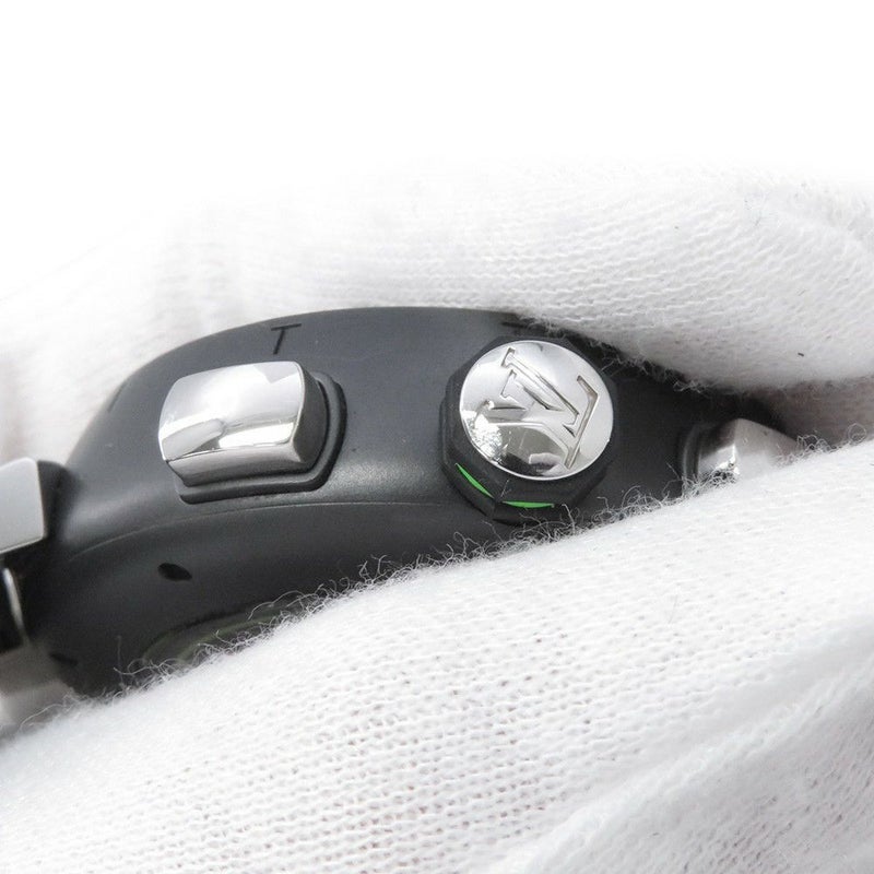 ルイヴィトン タンブール オトマティック クロノグラフ ダミエ グラフィット レース QA130 黒文字盤