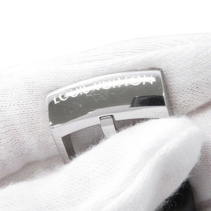 ルイヴィトン タンブール オトマティック クロノグラフ ダミエ グラフィット レース QA130 黒文字盤