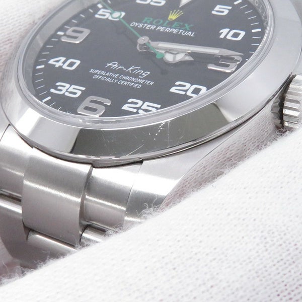ロレックス エアキング ランダムシリアル ルーレット 116900 ROLEX 腕時計 黒文字盤