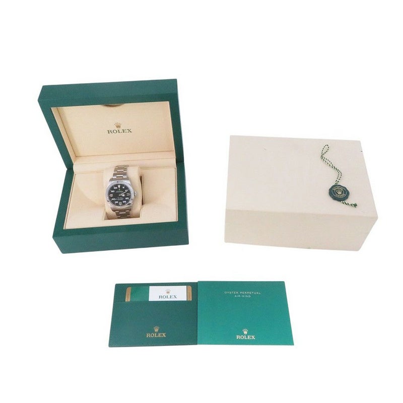 ロレックス エアキング ランダムシリアル ルーレット 116900 ROLEX 腕時計 黒文字盤