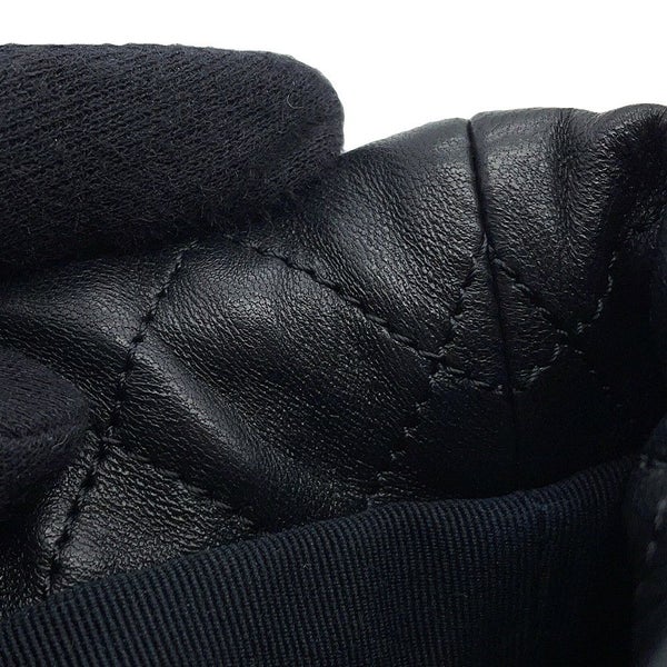 シャネル チェーンショルダーバッグ マトラッセ ココマーク ラムスキン フェイクパール AS2518 CHANEL 黒