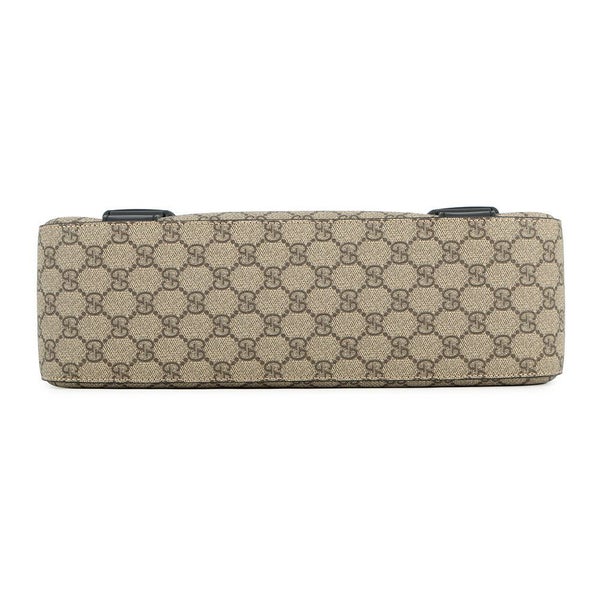 グッチ ショルダーバッグ GGスプリーム/レザー 406367 GUCCI メッセンジャーバッグ 黒