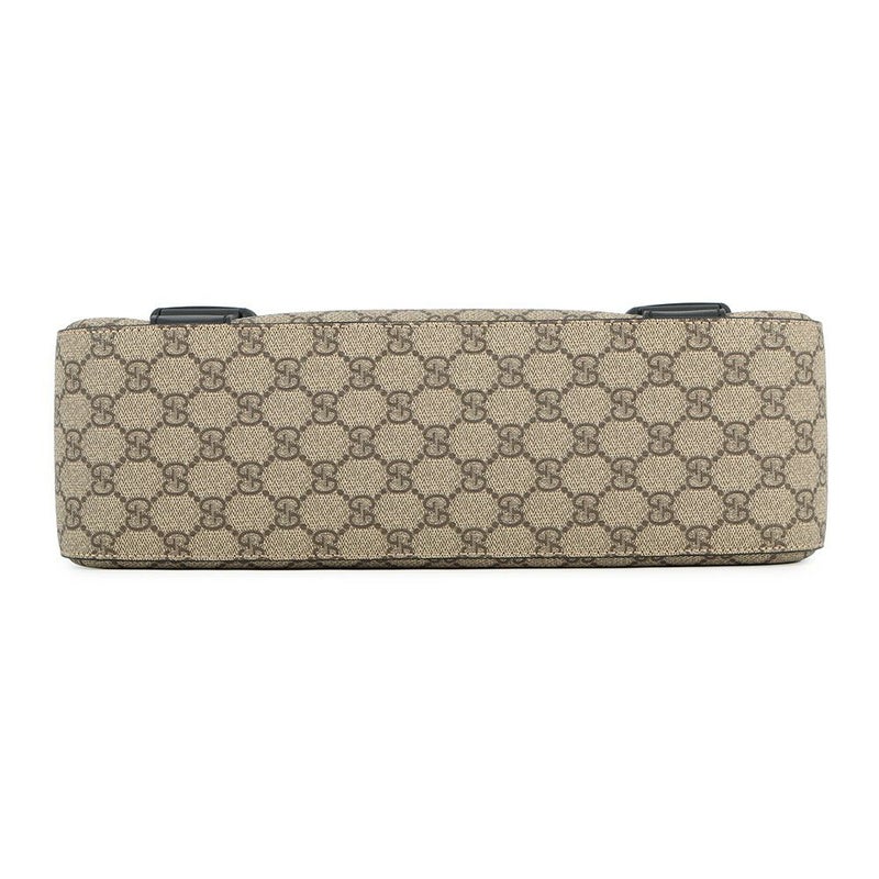 グッチ ショルダーバッグ GGスプリーム/レザー 406367 GUCCI メッセンジャーバッグ 黒