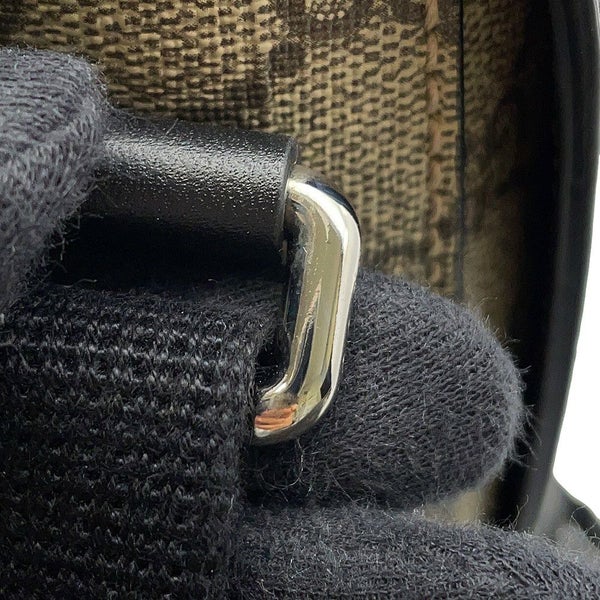 グッチ ショルダーバッグ GGスプリーム/レザー 406367 GUCCI メッセンジャーバッグ 黒