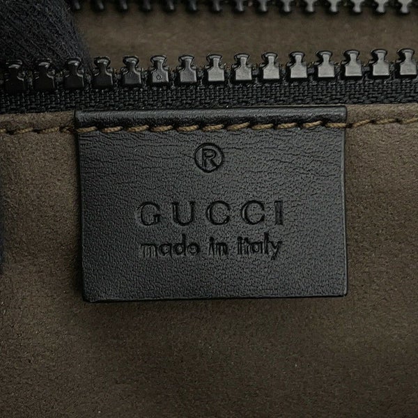 グッチ ショルダーバッグ GGスプリーム/レザー 406367 GUCCI メッセンジャーバッグ 黒