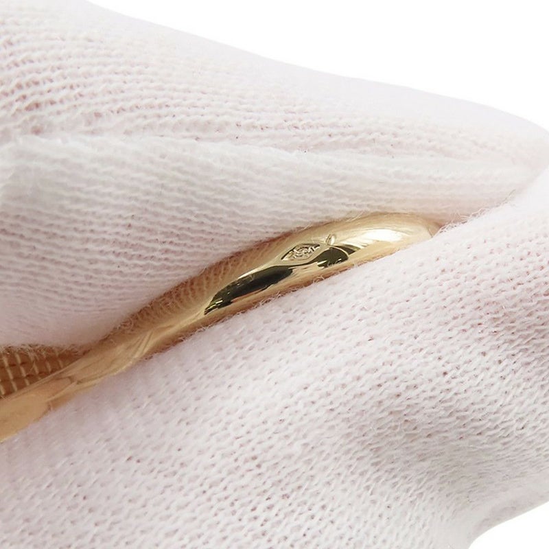 ヴァンクリ リング ラッキー アルハンブラ アントレ レ ドア リング タイガーズアイ/マザーオブパール K18YG サイズ約8号 指輪