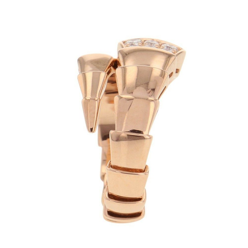 ブルガリ リング セルペンティ ヴァイパー リング ダイヤモンド 計0.53ct K18PGピンクゴールド サイズM 345217 BVLGARI 指輪