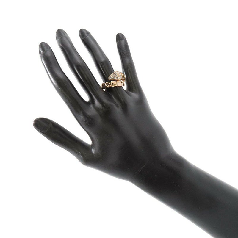 ブルガリ リング セルペンティ ヴァイパー リング ダイヤモンド 計0.53ct K18PGピンクゴールド サイズM 345217 BVLGARI 指輪
