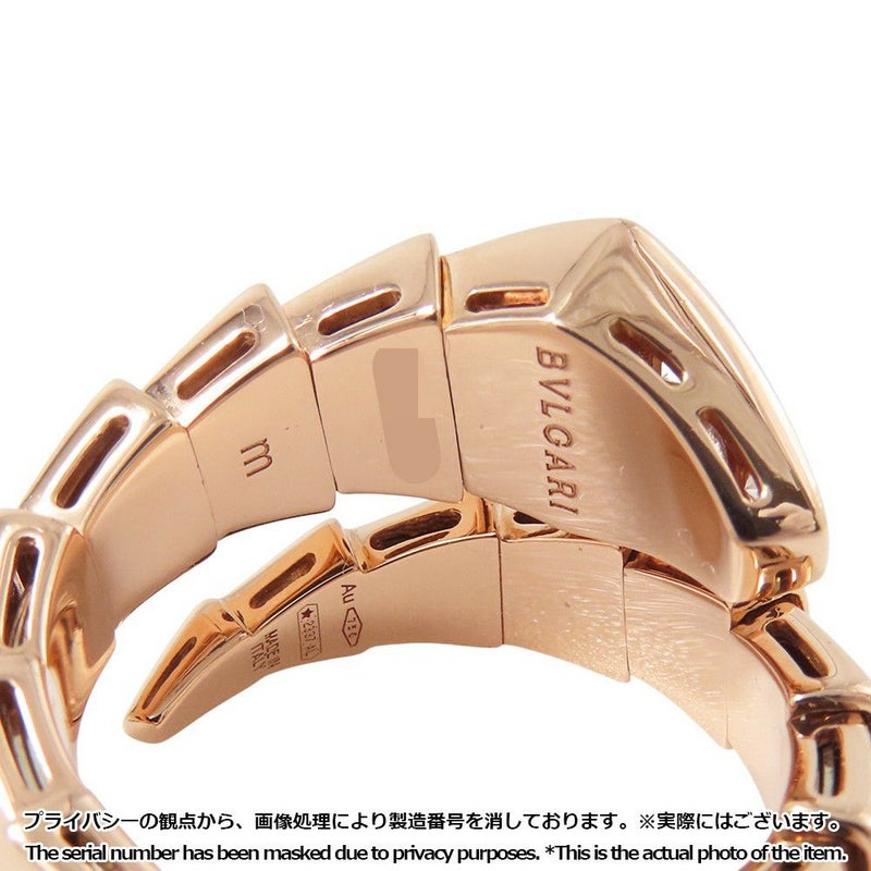ブルガリ リング セルペンティ ヴァイパー リング ダイヤモンド 計0.53ct K18PGピンクゴールド サイズM 345217 BVLGARI 指輪