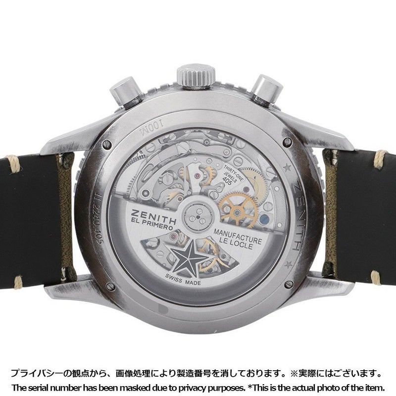 ゼニス パイロット クロノメトロ TIPO CPー2フライバック 11.2240.405/21.C773 ZENITH 腕時計 グレー文字盤