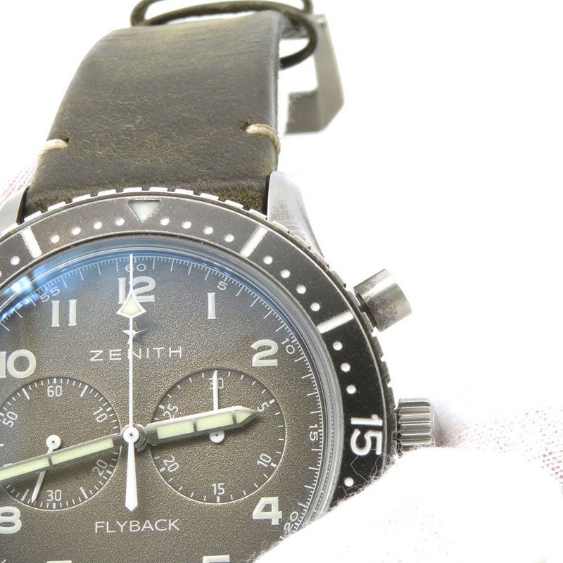 ゼニス パイロット クロノメトロ TIPO CPー2フライバック 11.2240.405/21.C773 ZENITH 腕時計 グレー文字盤