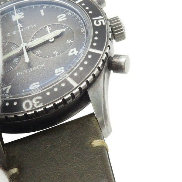 ゼニス パイロット クロノメトロ TIPO CPー2フライバック 11.2240.405/21.C773 ZENITH 腕時計 グレー文字盤