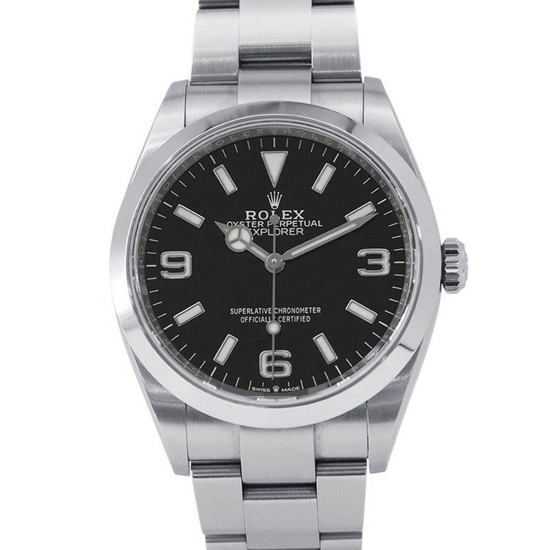 ロレックス エクスプローラー1 ランダムシリアル ルーレット 124270 ROLEX 腕時計 ウォッチ 黒文字盤
