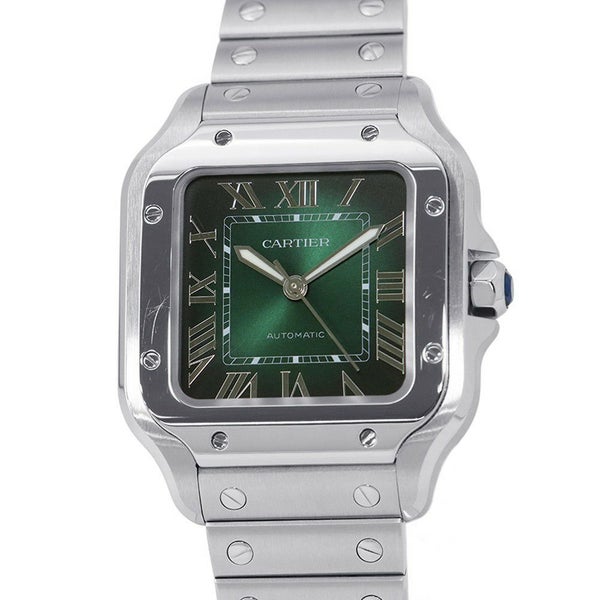 カルティエ サントス ドゥ カルティエ WSSA0061 Cartier 腕時計 スモーキーグリーン文字盤
