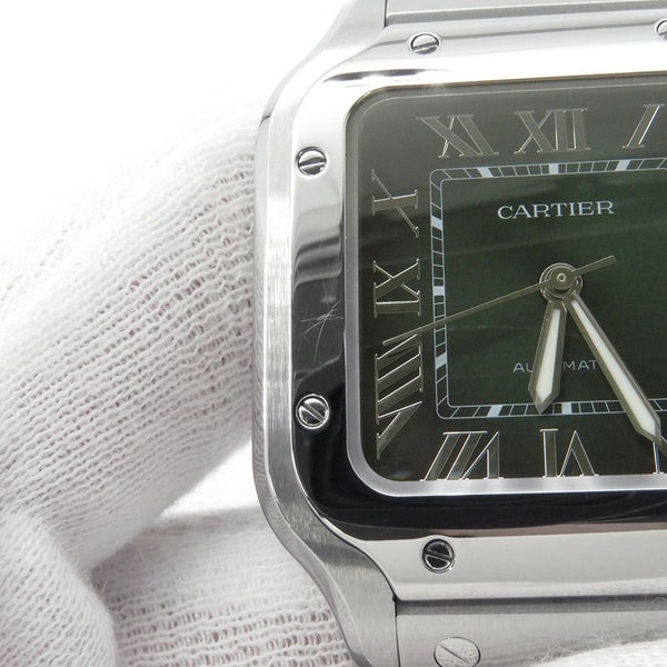 カルティエ サントス ドゥ カルティエ WSSA0061 Cartier 腕時計 スモーキーグリーン文字盤
