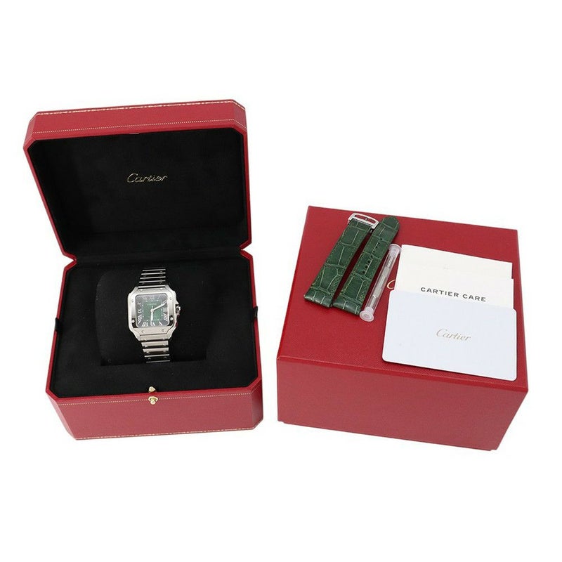 カルティエ サントス ドゥ カルティエ WSSA0061 Cartier 腕時計 スモーキーグリーン文字盤