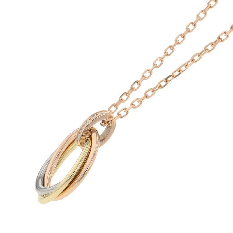 カルティエ ネックレス トリニティ ダイヤモンド 5P K18PG/K18YG/K18WG B7058700 Cartier ペンダント