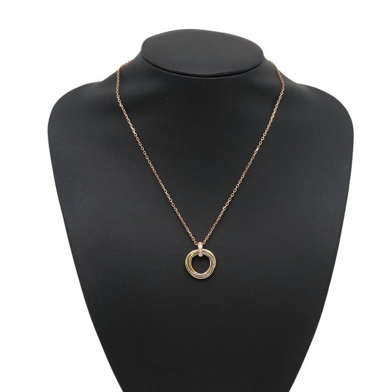 カルティエ ネックレス トリニティ ダイヤモンド 5P K18PG/K18YG/K18WG B7058700 Cartier ペンダント
