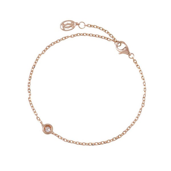 カルティエ ブレスレット ダムール ダイヤモンド 1P 0.13ct K18PGピンクゴールド B6063017 Cartier