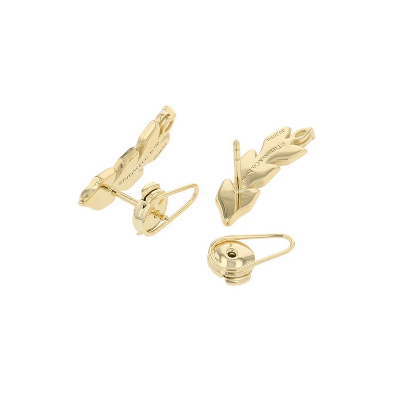 ティファニー ピアス ビクトリア ヴァイン クライマー ピアス ダイヤモンド 計0.33ct K18YGイエローゴールド Tiffany&Co.