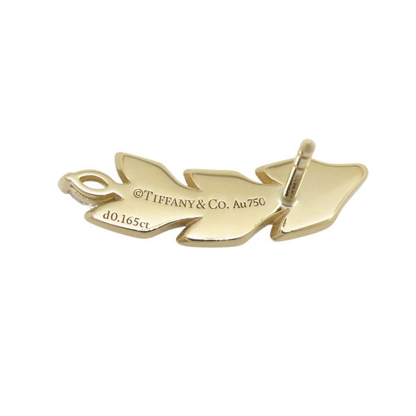 ティファニー ピアス ビクトリア ヴァイン クライマー ピアス ダイヤモンド 計0.33ct K18YGイエローゴールド Tiffany&Co.