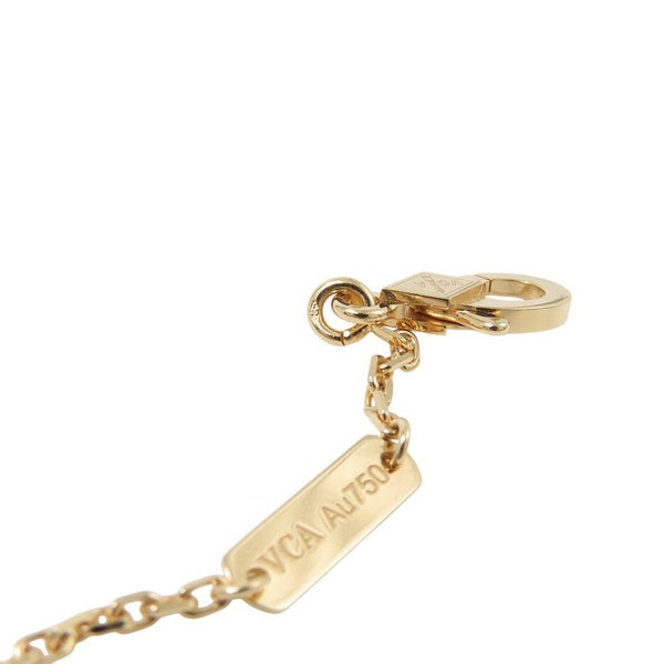 ヴァンクリーフ&アーペル ネックレス ヴィンテージ アルハンブラ ペンダント ギヨシェ K18YGイエローゴールド VCARP4KL00