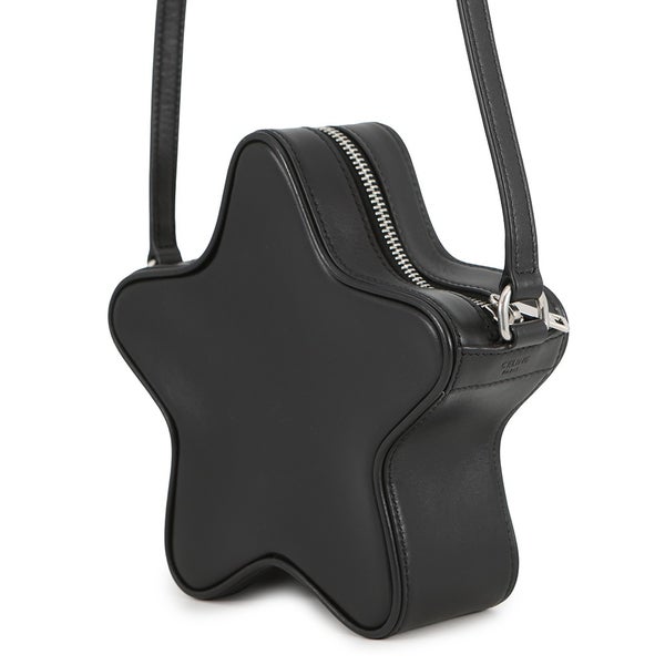 セリーヌ ショルダーバッグ ロゴ エトワール 星型 スムースカーフレザー 198763 CELINE 黒