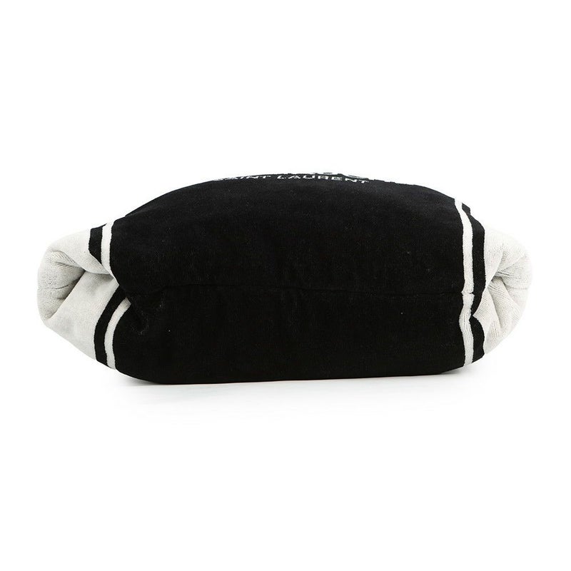 サンローランパリ トートバッグ リヴ・ゴーシュ RIVE GAUCHE タオルトート 735067 SAINT LAURENT PARIS 黒 白
