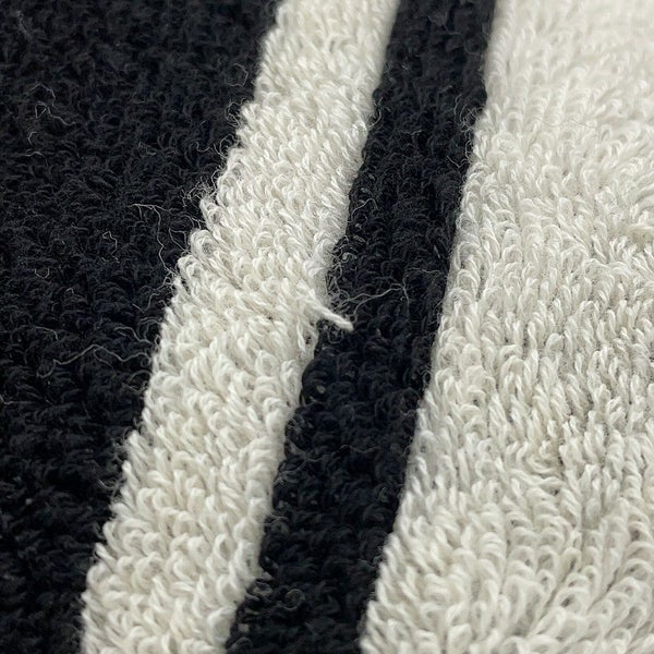 サンローランパリ トートバッグ リヴ・ゴーシュ RIVE GAUCHE タオルトート 735067 SAINT LAURENT PARIS 黒 白