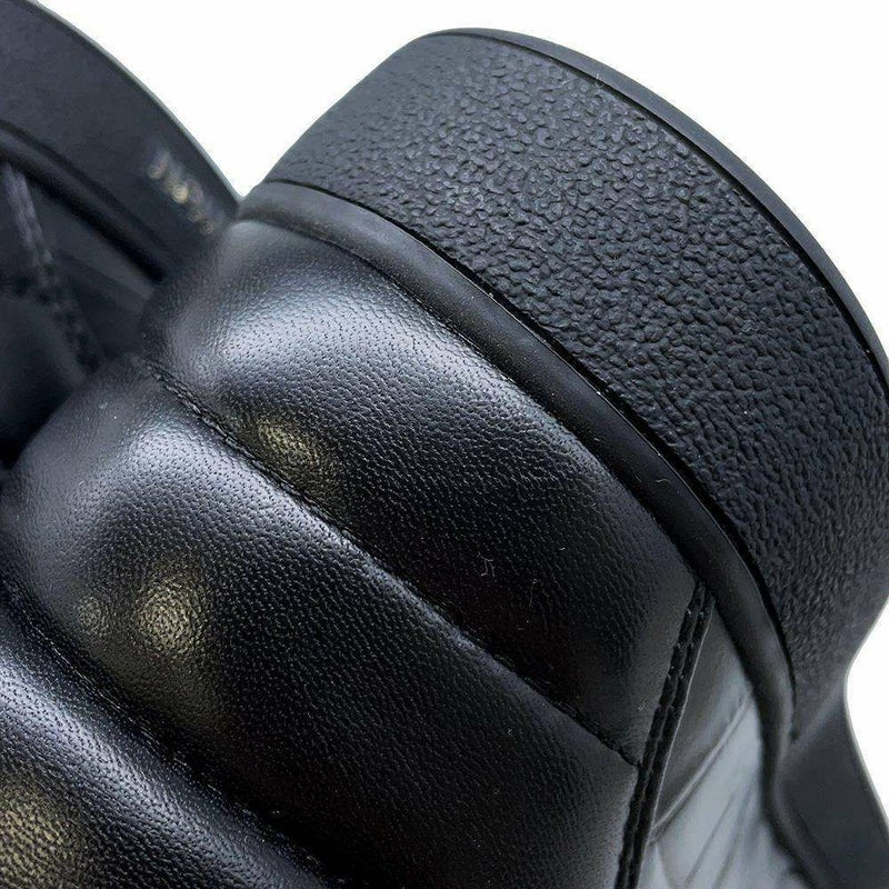 ルイヴィトン スニーカー フロントロ―・ライン 型押しレザー メンズサイズ8 LOUIS VUITTON 靴 黒