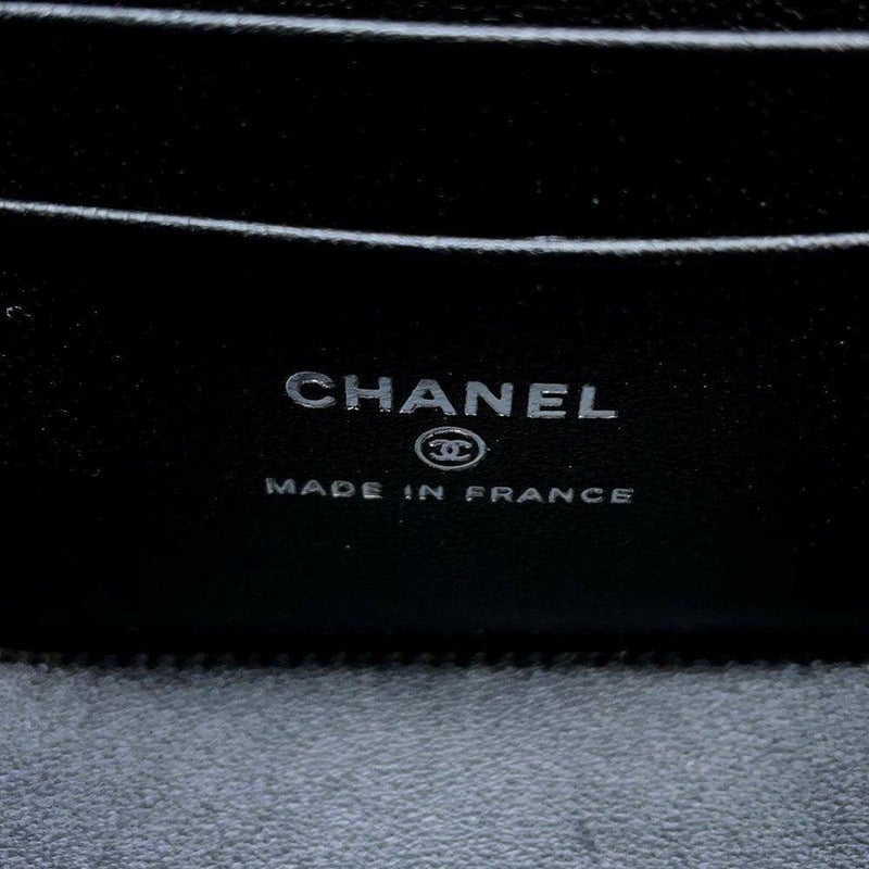 シャネル チェーンショルダーバッグ マトラッセ ココマーク ヴァニティケース ラムスキン AP2199 CHANEL バニティ 黒