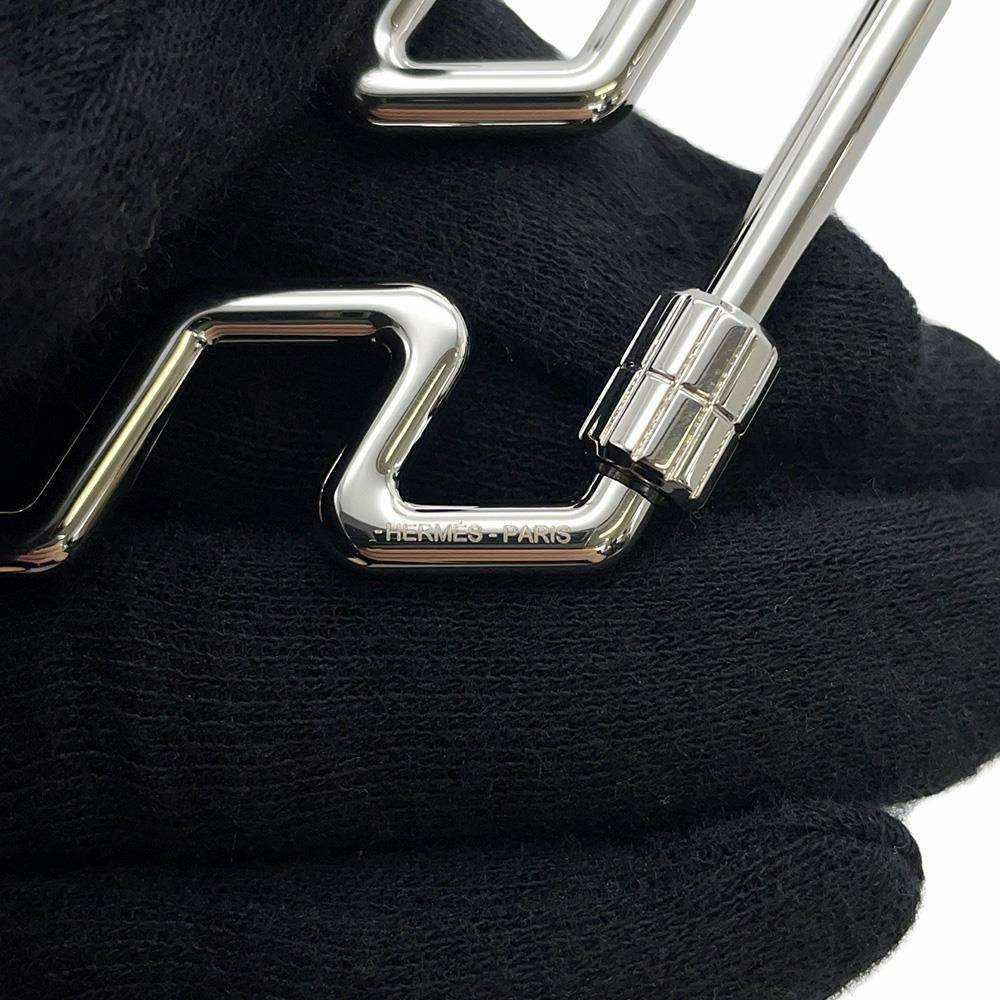 エルメス キーホルダー H・トゥ・スピード シルバー金具 HERMES