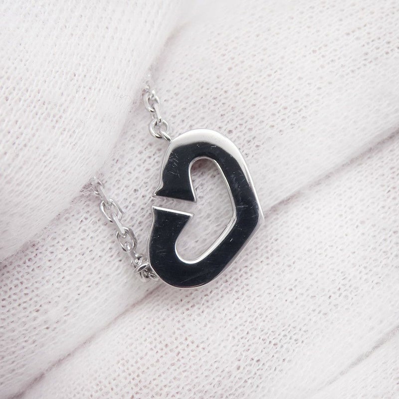 カルティエ ネックレス Cハート ネックレス ダイヤモンド K18WGホワイトゴールド B7008300 Cartier ペンダント