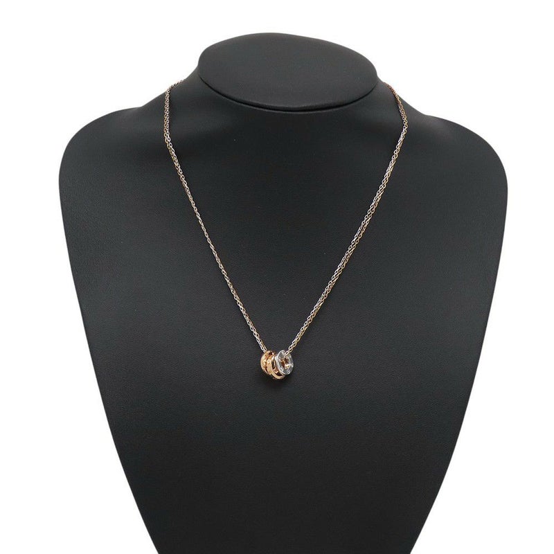 カルティエ ネックレス LOVE ネックレス ダイヤモンド 6P 計0.01ct K18PG/K18WG B7219700 ラブサークル スリーフープ ペンダント