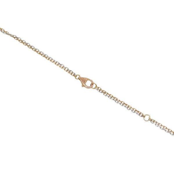 カルティエ ネックレス LOVE ネックレス ダイヤモンド 6P 計0.01ct K18PG/K18WG B7219700 ラブサークル スリーフープ ペンダント