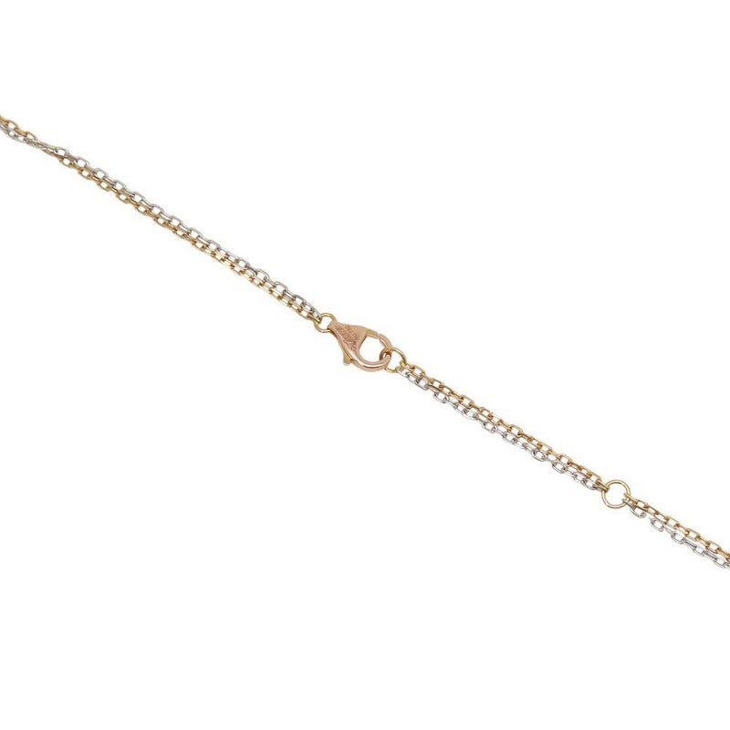 カルティエ ネックレス LOVE ネックレス ダイヤモンド 6P 計0.01ct K18PG/K18WG B7219700 ラブサークル スリーフープ ペンダント