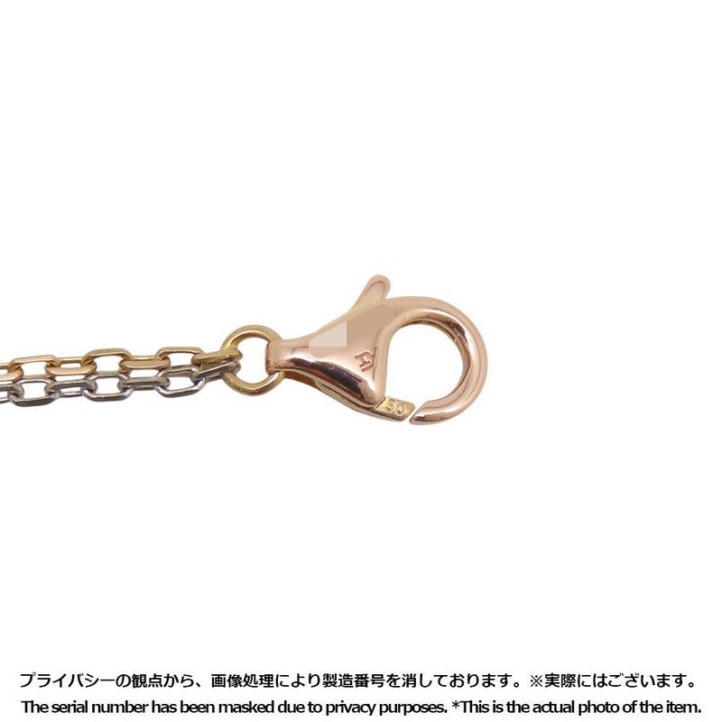カルティエ ネックレス LOVE ネックレス ダイヤモンド 6P 計0.01ct K18PG/K18WG B7219700 ラブサークル スリーフープ ペンダント