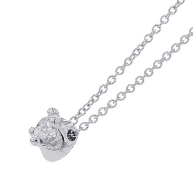 ブルガリ ネックレス コロナ ダイヤモンド 1P 0.30ct K18WGホワイトゴールド 336956 GIA鑑定書付き ペンダント