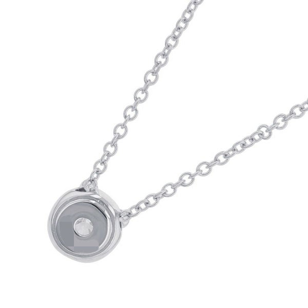 ブルガリ ネックレス コロナ ダイヤモンド 1P 0.30ct K18WGホワイトゴールド 336956 GIA鑑定書付き ペンダント