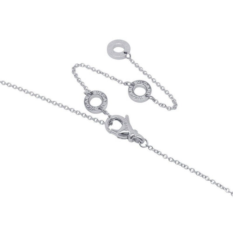 ブルガリ ネックレス コロナ ダイヤモンド 1P 0.30ct K18WGホワイトゴールド 336956 GIA鑑定書付き ペンダント