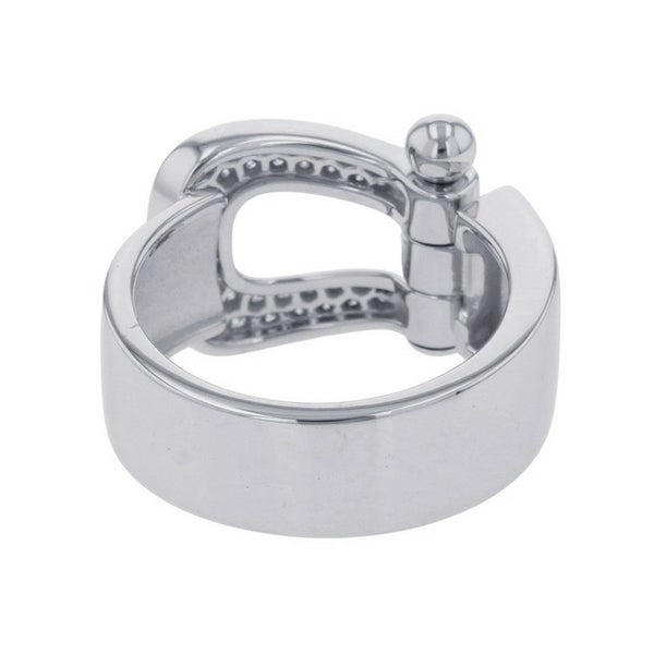 フレッド リング フォース10 ラージモデル ダイヤモンド 49P 計0.49ct K18WGホワイトゴールド サイズ52 4B0352 指輪