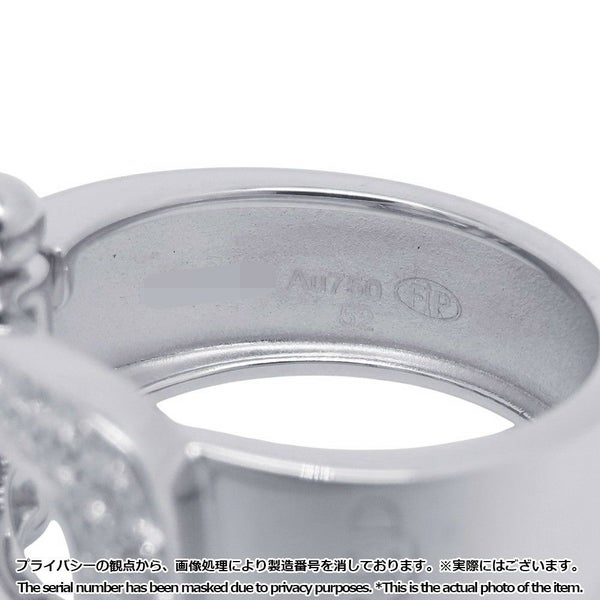 フレッド リング フォース10 ラージモデル ダイヤモンド 49P 計0.49ct K18WGホワイトゴールド サイズ52 4B0352 指輪
