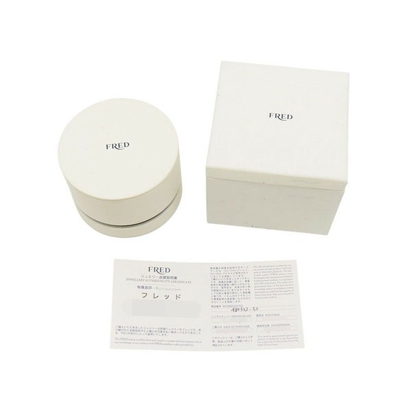 フレッド リング フォース10 ラージモデル ダイヤモンド 49P 計0.49ct K18WGホワイトゴールド サイズ52 4B0352 指輪