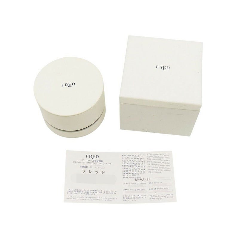 フレッド リング フォース10 ラージモデル ダイヤモンド 49P 計0.49ct K18WGホワイトゴールド サイズ52 4B0352 指輪