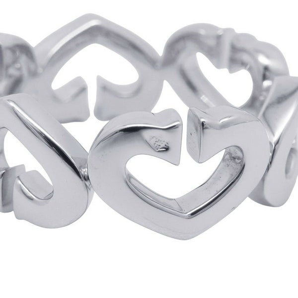 カルティエ リング Cハート リング ダイヤモンド K18WGホワイトゴールド サイズ51 B4041500 Cartier 指輪