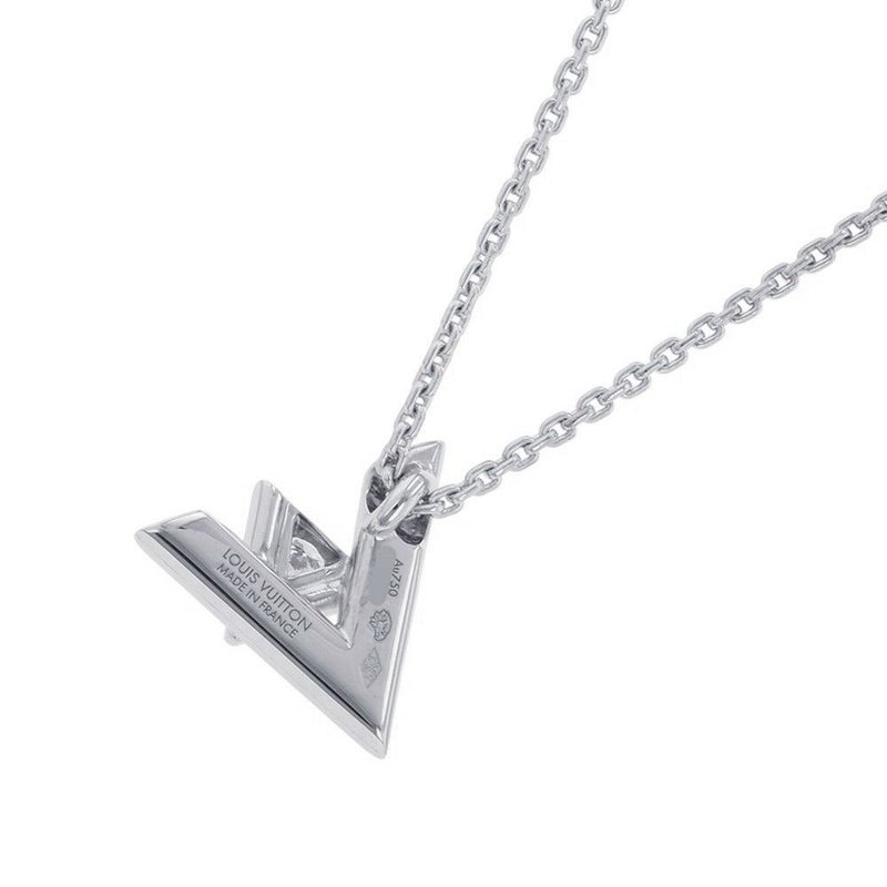 ルイヴィトン ネックレス ヴォルト ワン ペンダント PM ダイヤモンド 1P 約0.03ct K18WGホワイトゴールド Q93806